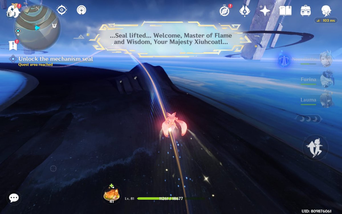 hoshiregulus's tweet image. I genuinely believes you really cannot  make up a Columbina origin theory without factoring in Xiuhcoatl and the Natlantean dragons lunar reconstruction project. That Verdant Crest is not there at the center of the Moon Pillar without reason...