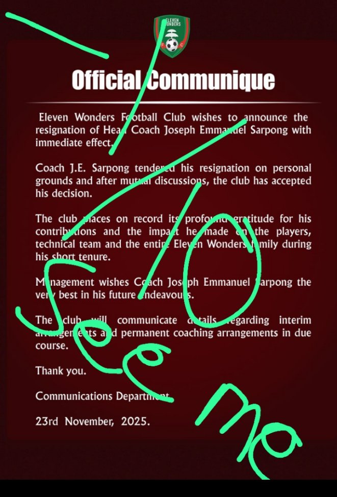 Prof <a href="/guyguyArmy/">Kofi Sika GuyGuy 👑 🇬🇭📸</a> here you go

<a href="/XIWondersFC/">Eleven Wonders FC</a> come for your exam paper! P