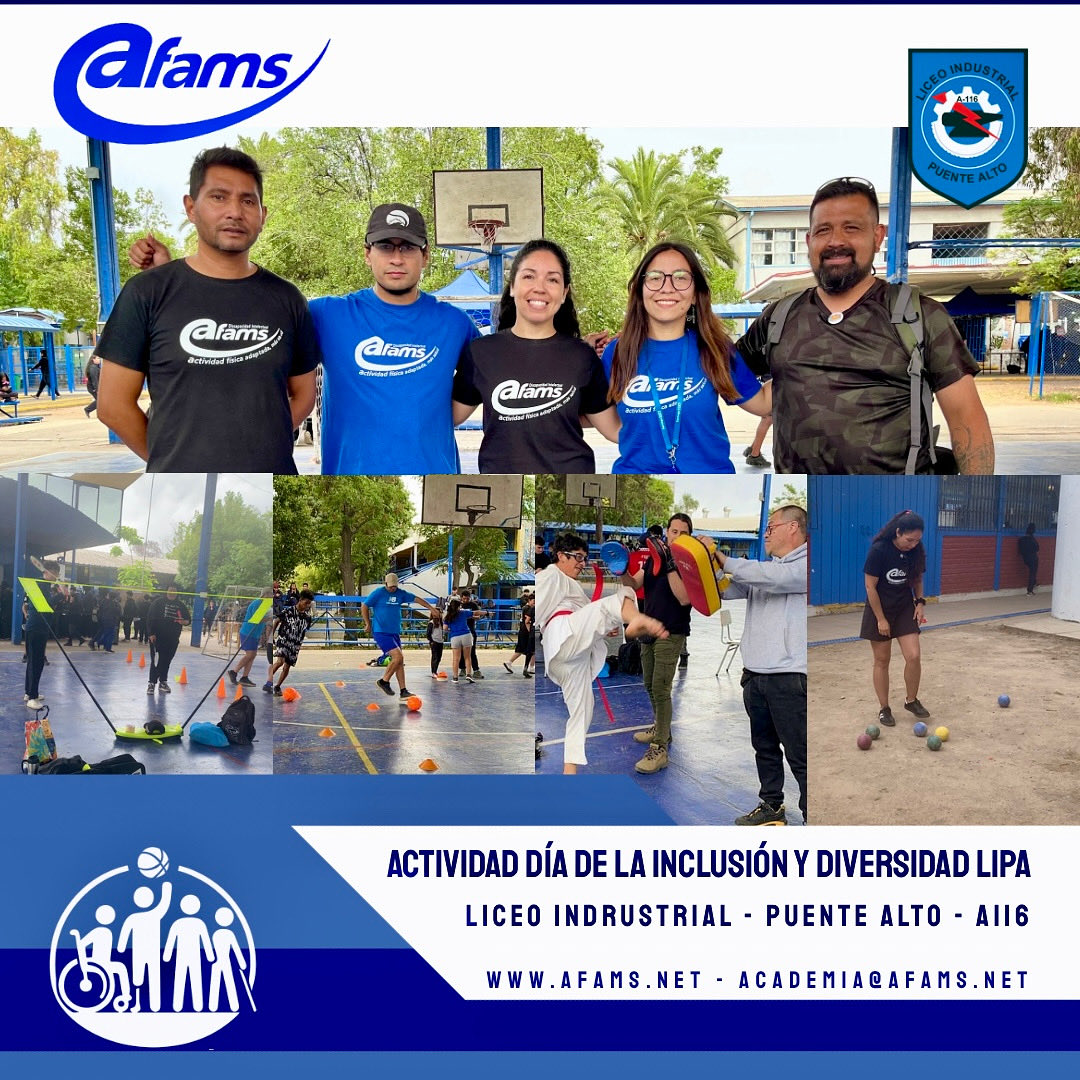 afamsoficial's tweet image. El 20 de noviembre, el Liceo Industrial de Puente Alto realizó una jornada de Deportes Adaptados e Inclusión junto a AFAMS Chile. Una experiencia que visibilizó la discapacidad y la neurodiversidad, fortaleciendo una comunidad educativa más inclusiva. ♿💙 #Inclusión #AFAMSChile