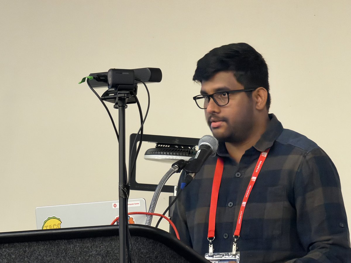 mvapich's tweet image. The final day of #SC25 featured a paper presented by @mvapich member, PhD Student Goutham Kuncham, showcasing a characterization of #MPI on @AMD &apos;s new MI300A #APU products for #HPC and #AI. Many thanks to @SDSC_UCSD for letting us use their COSMOS system for experiments!!