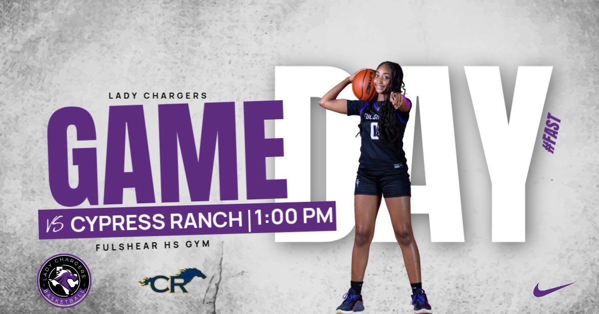 GAME DAY!

Freshmen: 10:00am
JV: 11:30am 
Varsity: 1:00pm