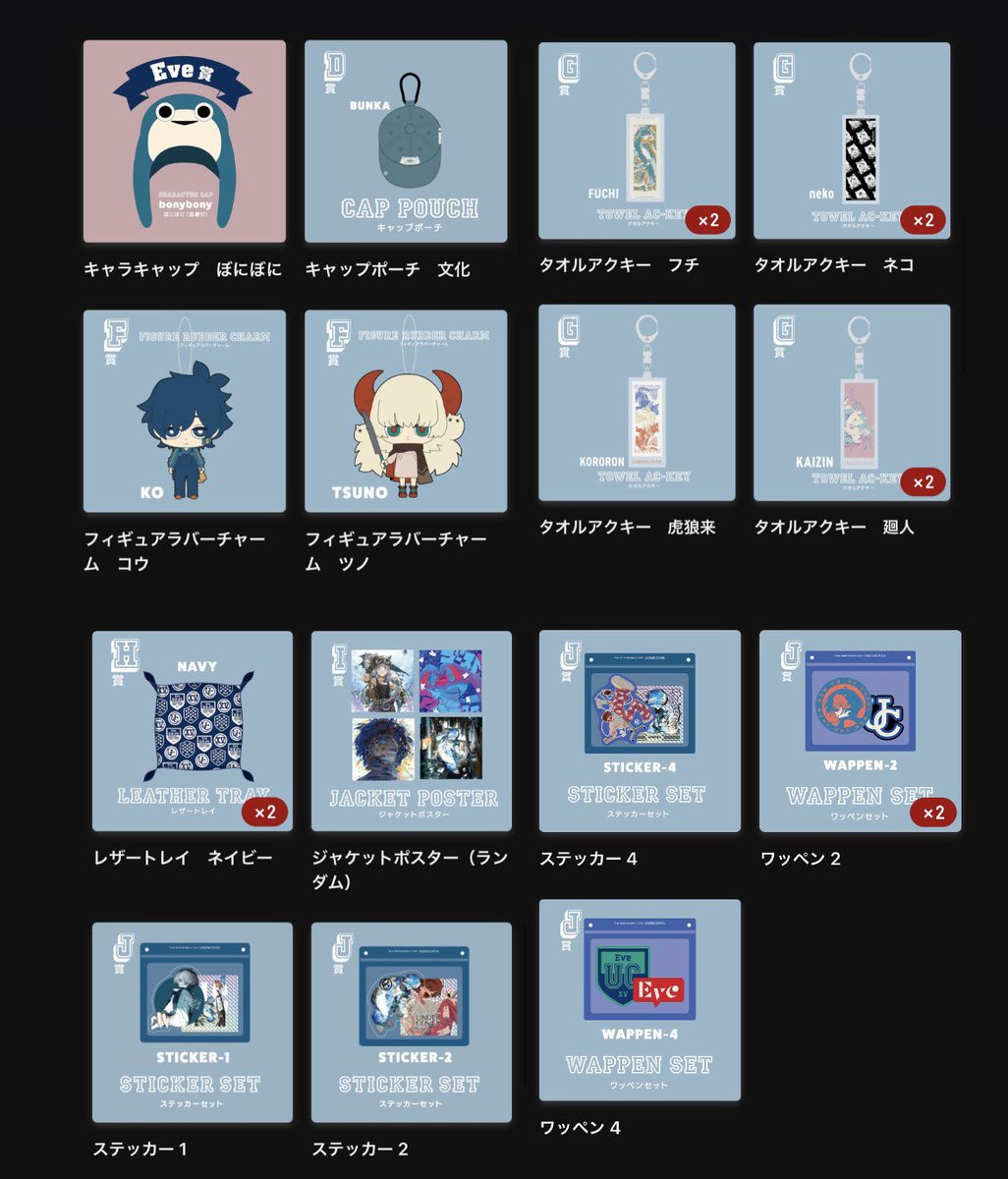 Eve undercover くじ キャラクターキャップ りりん - メルカリ Eveくじ