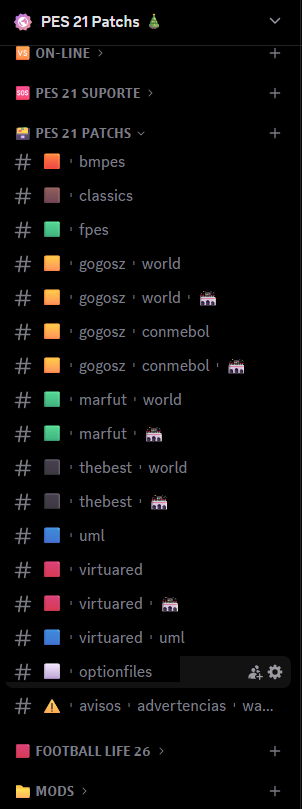 PES21Patchs's tweet image. PES 2021 PATCHS - Discord:

Paids patchs for free = BMPES - GOGOSZ - MARFUT - THE BEST - UML v6

Free patches, original links = FOOTBALL LIFE - VIRTUARED 

discord.gg/pes-21-patchs-…
