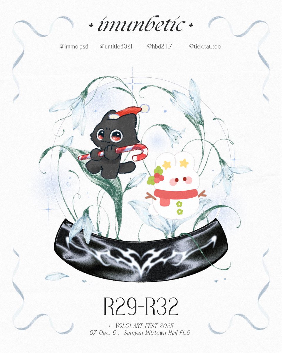 hbd24_7's tweet photo. ใบเมนูสินค้างาน #YOLOARTFEST2025 มาเสิร์ฟแล้ววว ⋆. 𐙚 ˚ คราวนี้ไปพร้อมกับเดอะแก๊งคับ

ଘ( *´꒳`*)っ━☆⋆.˚꩜ .ᐟ
🌟Booth : imunbetic R29-32
🎄Sat 6 Dec 10.00 - 20.00 
🔥 Samyan mitrtown Hall FL.5

มีเข็ดกลัดไปแลกด้วยนะคับ อาร์���ิสท่านไหนอยากแลกพินแวะมาหากันได้ค่ะ 🫶🏻❄️☃️ https://t.co/JzPz7fr6Gf