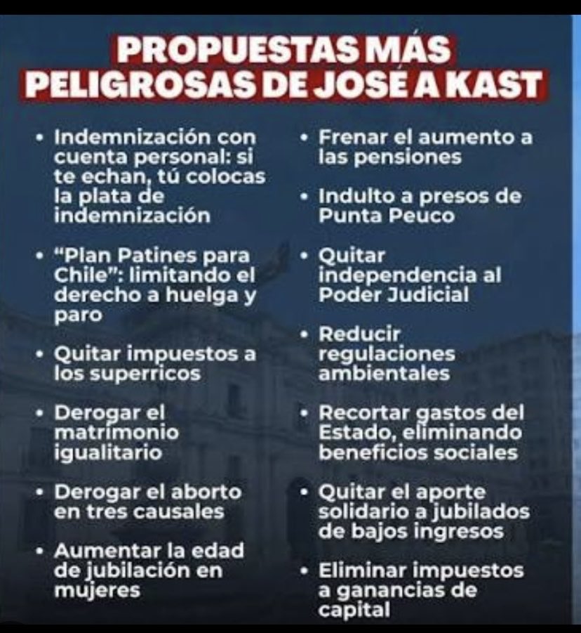 JPvygo's tweet image. De esta forma José Kast va a ir en ayuda del dolor humano del pueblo de Chile, DISMINUYENDO Y QUITANDO las ayudas sociales que se han logrado.