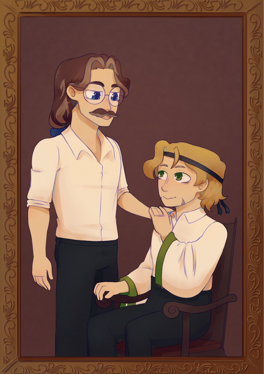 LunamayTGF's tweet image. //VampiresSMP spoilers (kinda) 

And they were happy at the end of vampire smp and got to travel the world together and get their picture painted in a cute portrait that goes up in their shared house, and historians will call them best friends AND-

#Treebark #vampiressmpfanart