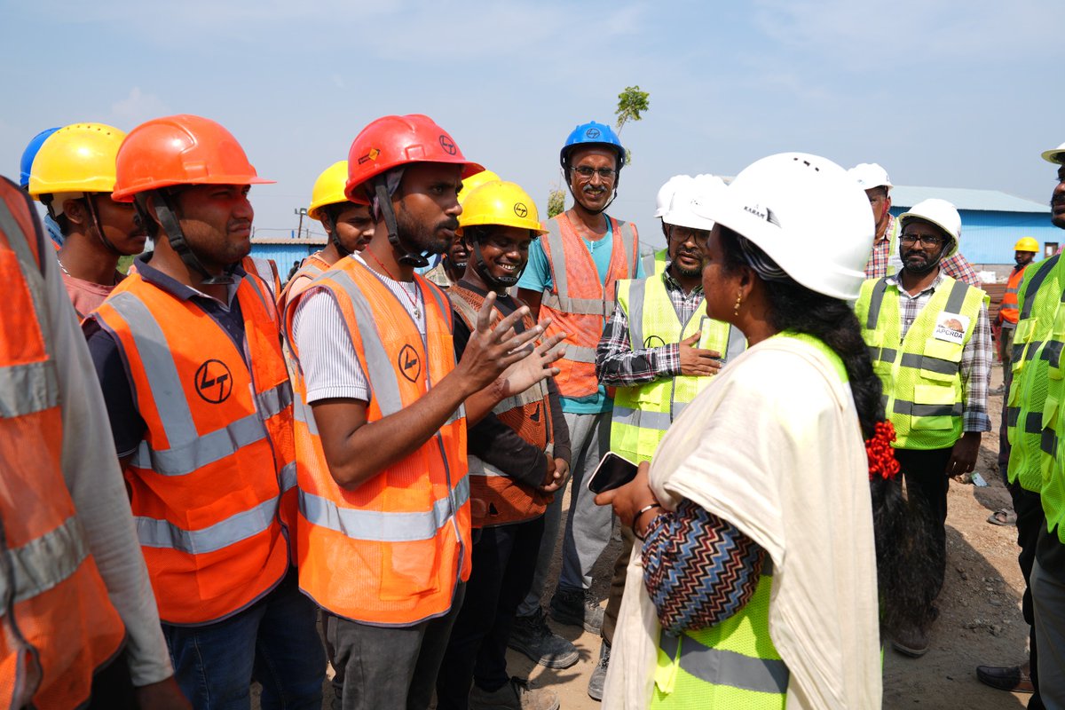 PrajaRajadhani's tweet image. Safety excellence in #Amaravati continues!
✅ @larsentoubro  reaches 1 Million Safe Man-Hours without a Lost Time Injury (LTI) at the Amaravati NGO Tower 9 &amp;amp; 12 project sites.
✅ A true testament to discipline, training, and commitment.
#APCRDA #ConstructionSafety #NGOTowers…