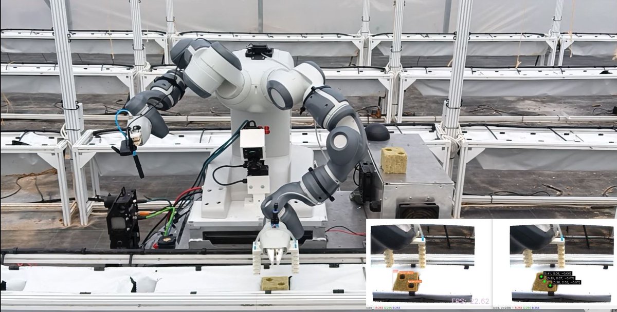 CARobotica_'s tweet image. 🤖 ¡#Robocrop también estará en el #IndustryDay! 🤖

👨‍🌾🌿 Es un proyecto de nuestro grupo de Robótica de Campo y de Servicio liderado por Roemi Fernández. 

🍐🍅 Estamos ante un robot capaz de recoger frutas y verduras de manera selectiva sin dañar los alimentos.

@CSIC @La_UPM