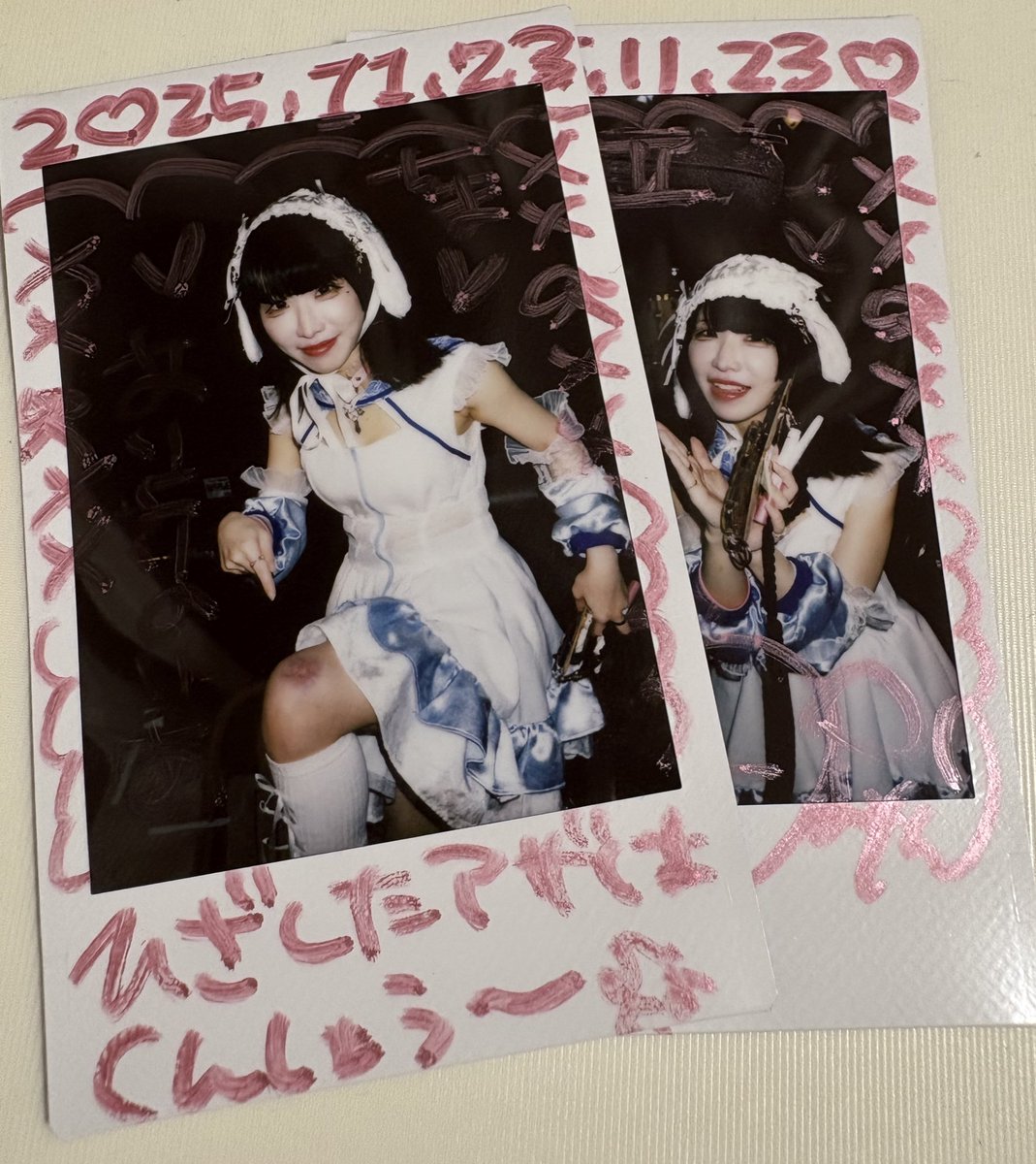 CHEMICALX #ちいまゆちゃん 膝上アザも勲章～♪