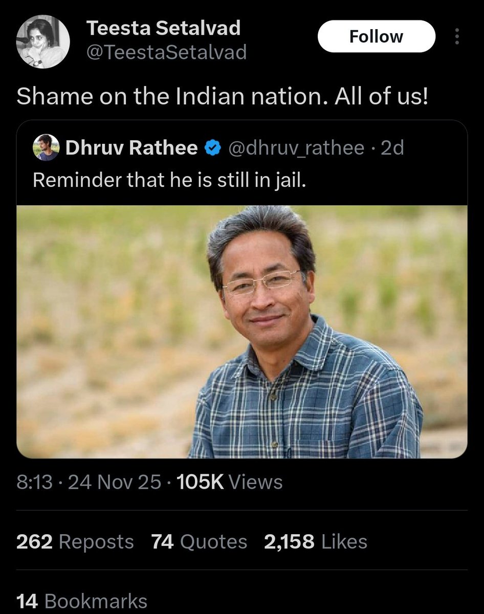 IamTheStory__'s tweet image. Shame on all of us in India that Teesta Setalvad is still not in Jail!!