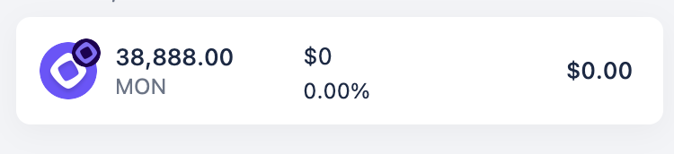 If you have <a href="/monad/">Monad (mainnet arc)</a> airdrop, check your wallet

No claim or vesting but airdrop straight to your wallet, this is how we called airdrop in the old day

$MON to $1