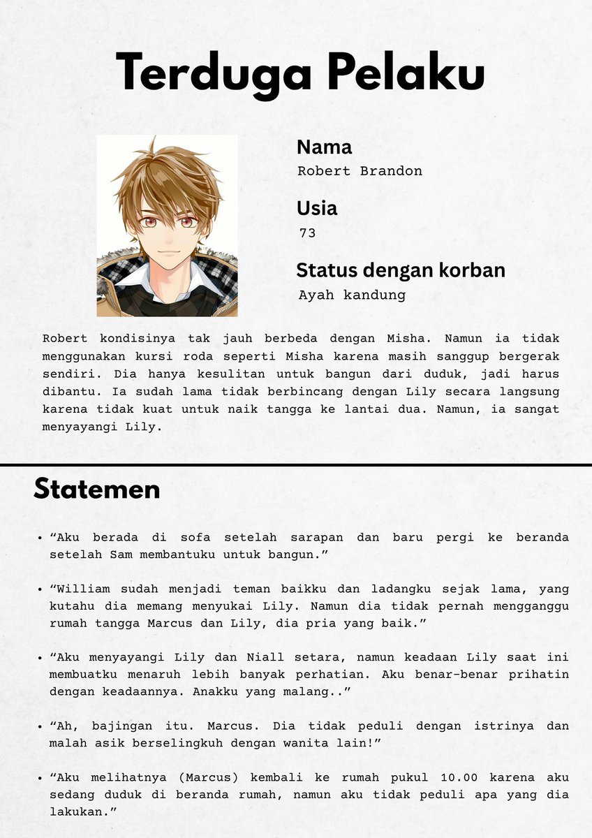 moonclube's tweet image. Tanpa membuang lebih banyak waktu, akan saya paparkan siapa pelaku sebenarnya dan bagaimana penjelasannya. 

Bagi kalian yang menjawab pelakunya adalah 𝗥𝗼𝗯𝗲𝗿𝘁 𝗕𝗿𝗮𝗻𝗱𝗼𝗻, selamat. Kalian tepat sasaran.