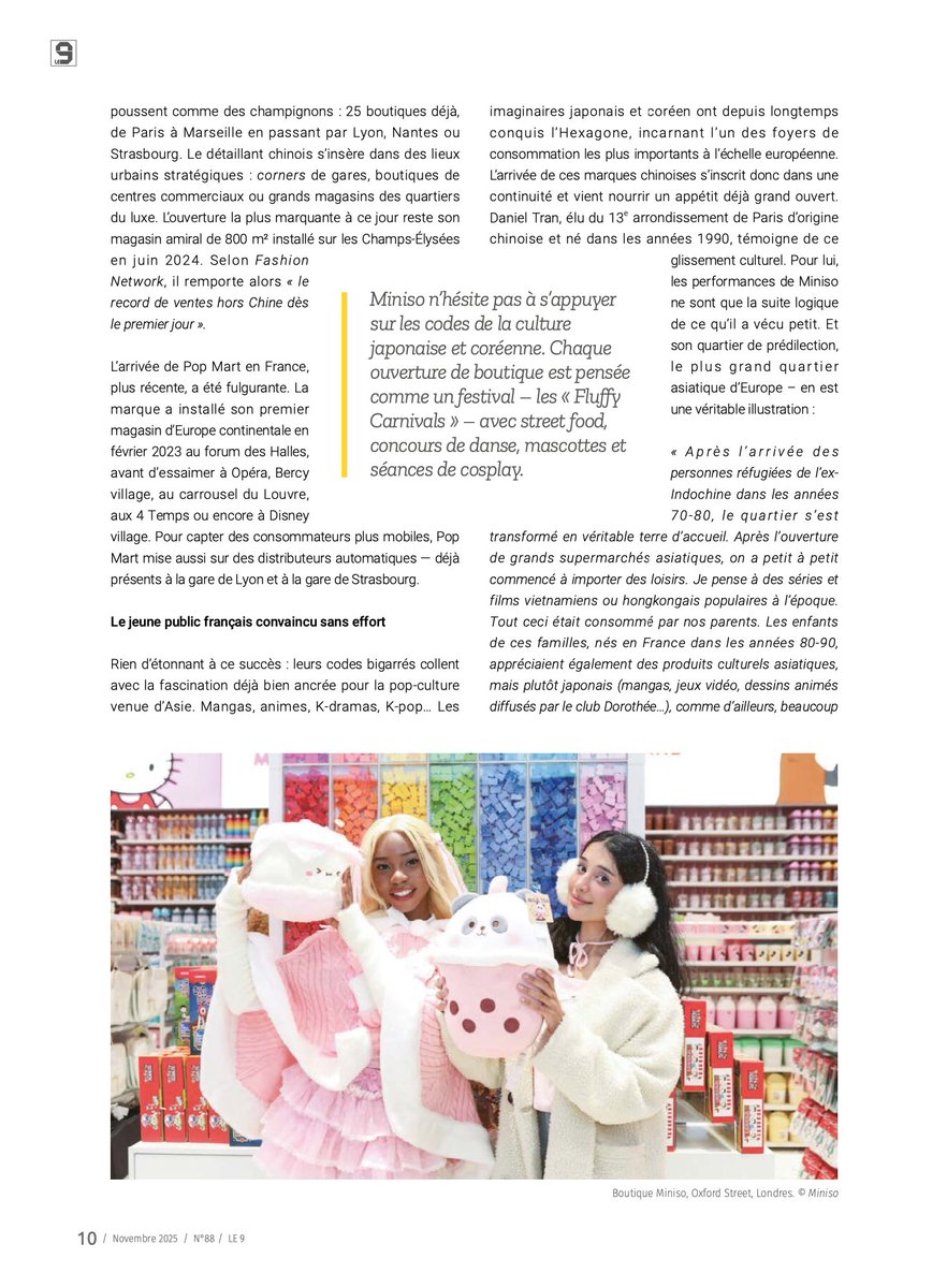 Le9Magazine's tweet image. Le 88e numéro du 9 est disponible ! Retrouvez notre dossier sur la nouvelle vague pop venue de Chine
