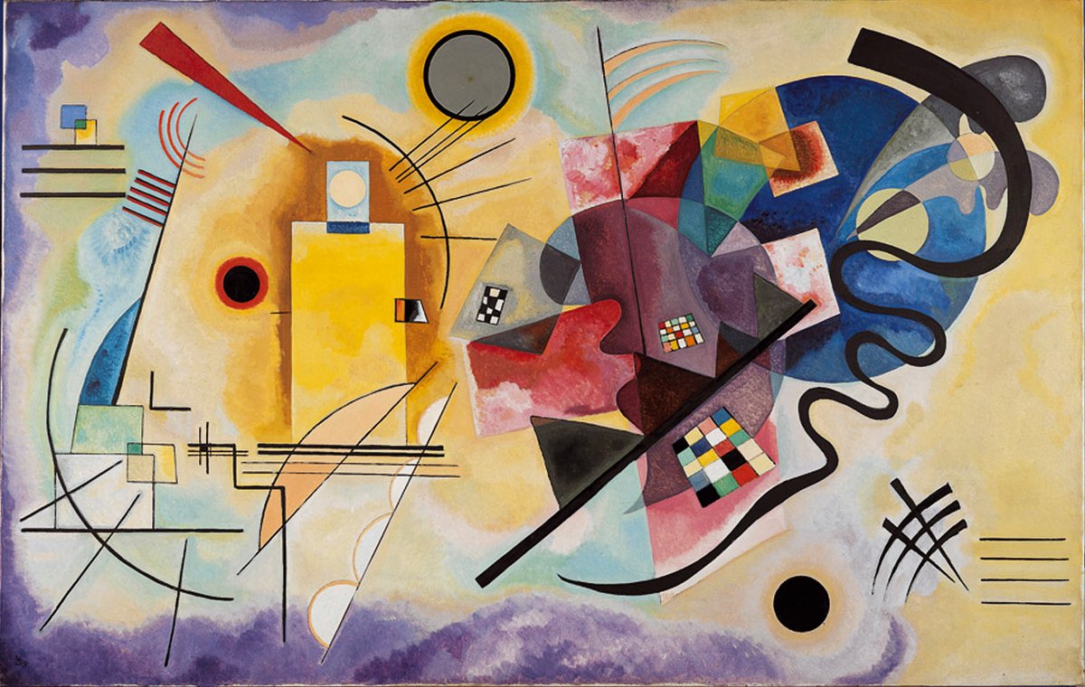 ワシリー・カンディンスキー （Wassily Kandinsky、1866-1944） 『黄