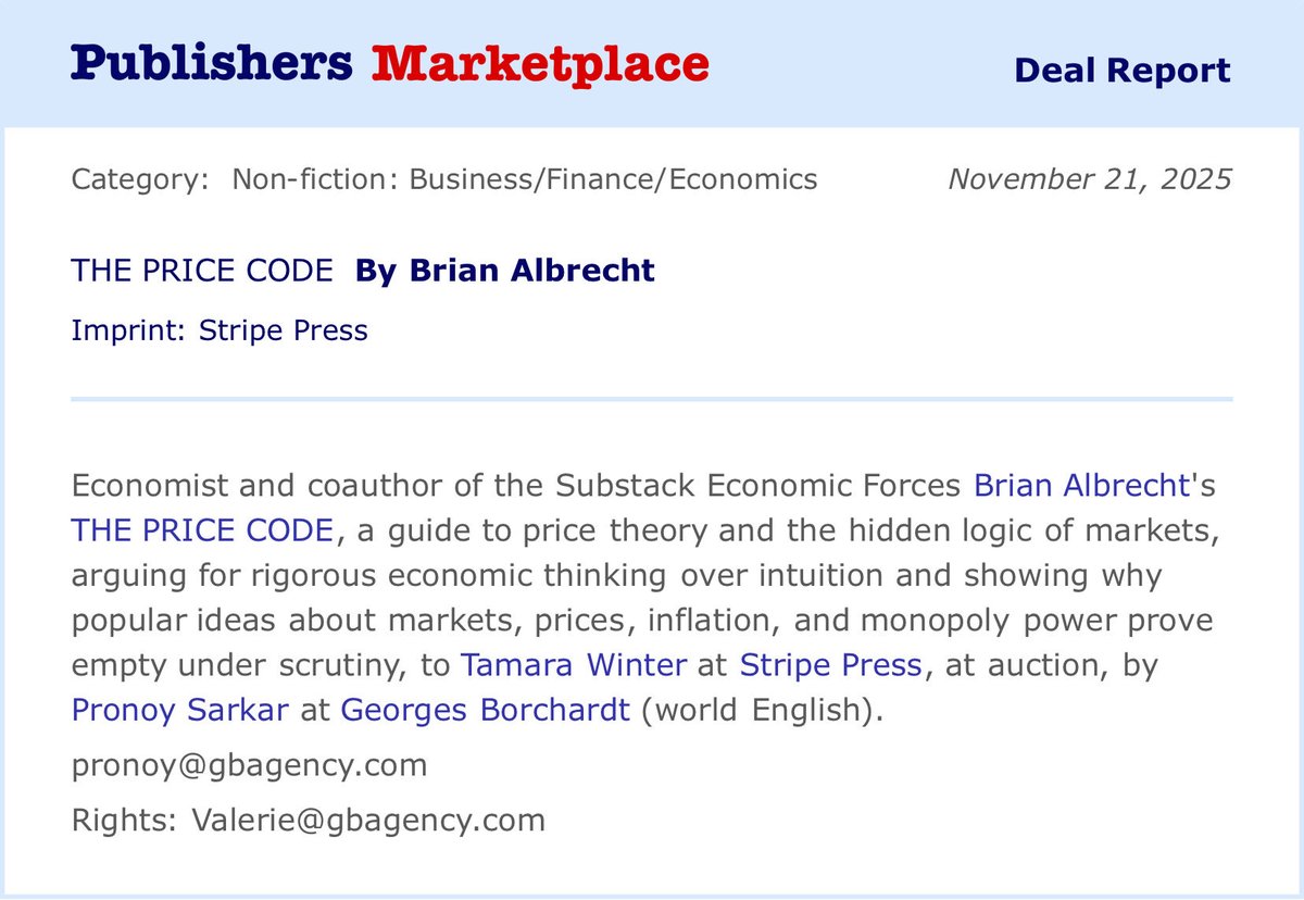 Brian Albrecht (@BrianCAlbrecht) / Posts and Replies / X