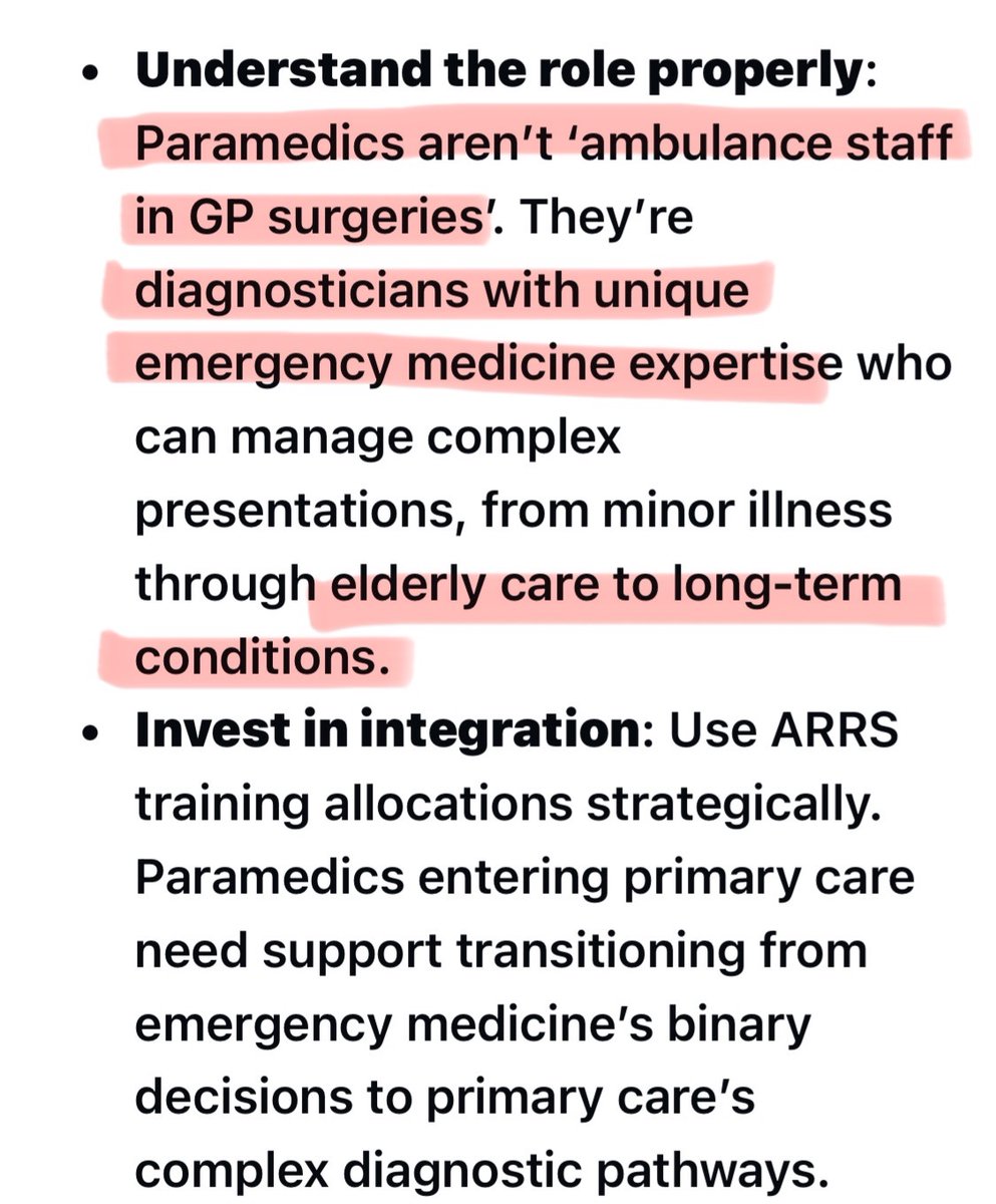 MedRegoncall1's tweet image. 🔴 Why do we need GPs who trained for more than 10 years if paramedics with their 3-year course can do exactly the same role in GP land?

⭕️ You only need GCSEs and A-levels at grade C/B to become a paramedic, compared to the stringent medical school admission criteria.

⭕️ What…