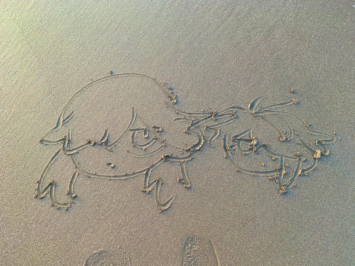 Nibojiru4's tweet image. この前とっもと原神遊び＋海で叫んで楽しかった📸………海ってやっぱりいいな。広いな大きいな…砂浜でスケッチとかしたい。