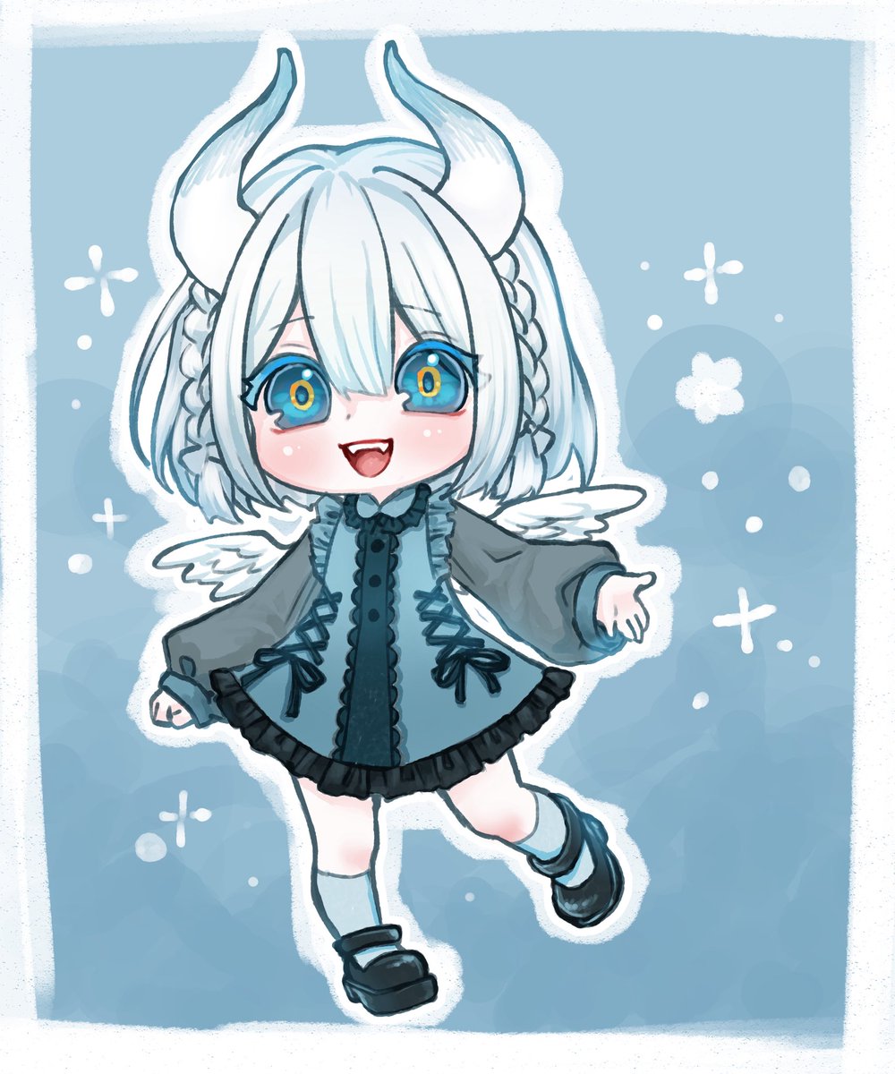 「SDキャライラスト依頼を受け取り始めました、よろしくお願いします。 #ココナラ」|【千染】ℂℍ𝕀ℤ𝕆𝕄𝔼のイラスト