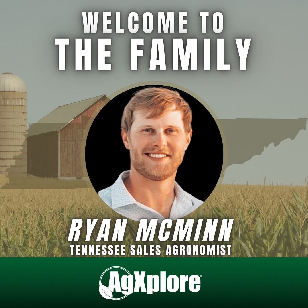 We’re excited to welcome Ryan McMinn as our new TN Sales Agronomist!

Ryan grew up on his family farm and brings strong experience from Wheat Tech, WinField and most recently Nutrien, where he focused on precision ag and retail agronomy.

Welcome to the AgXplore family, Ryan!