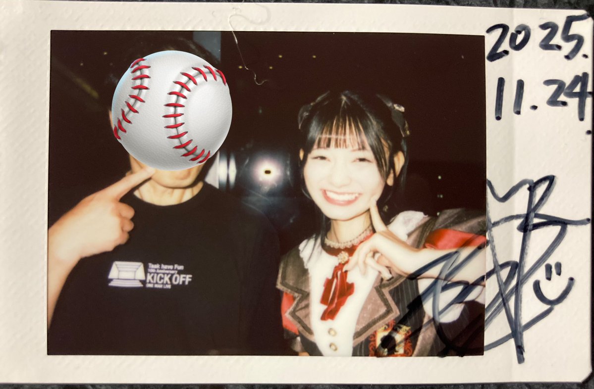 今日のチェキ⑥ Task have Fun 熊澤風花 3週間ぶり TaskのTシャツ着