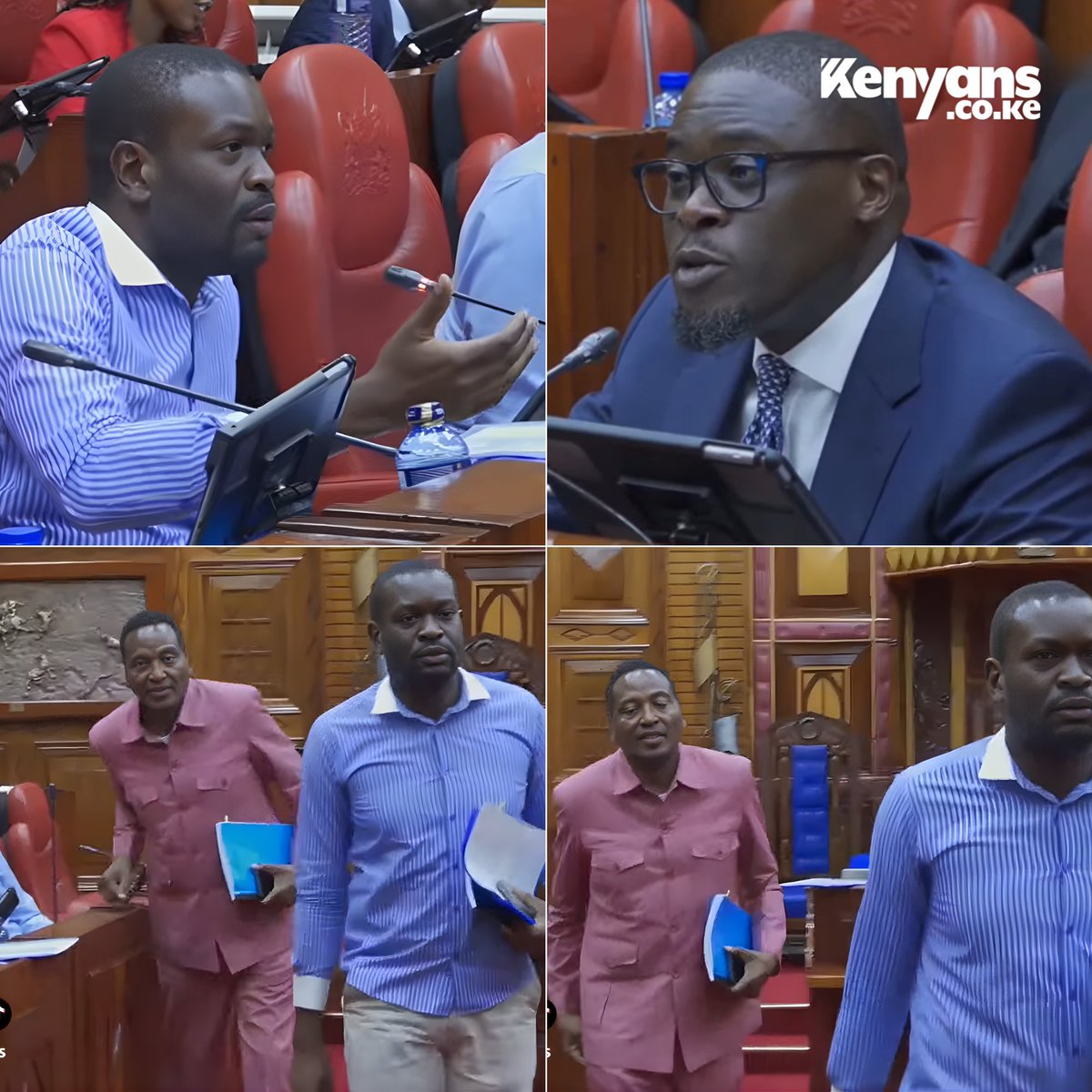 Kenyans's tweet image. Senators Sifuna and Onyonka walk out of Senate Devolution Committee after heated clash with Governor Sakaja