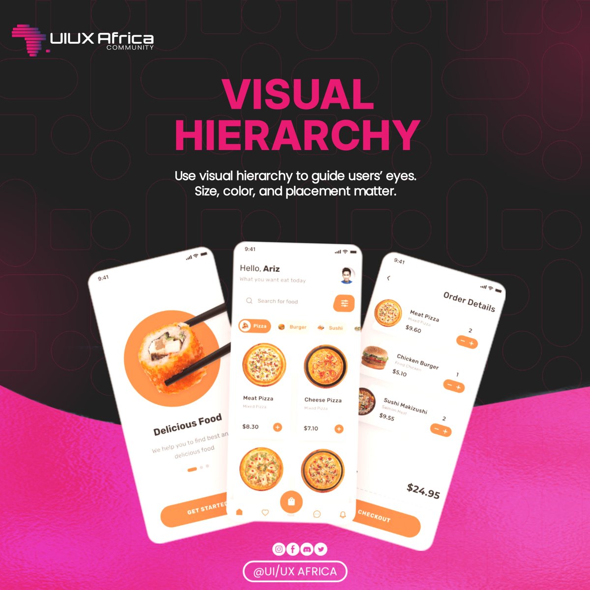 UIUX_Africa's tweet image. Your User&apos;s GPS. 

You have seconds to capture attention. Use size, color, and placement to create a clear path and guide users directly to the most important information. 

Remember: If everything is important, nothing is important.