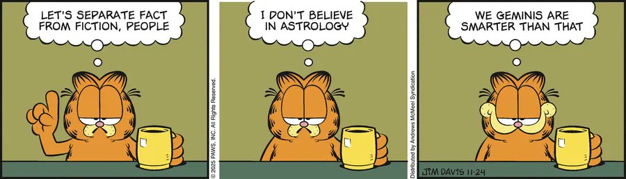 Garfield by Jim Davis for Mon, 24 Nov 2025
