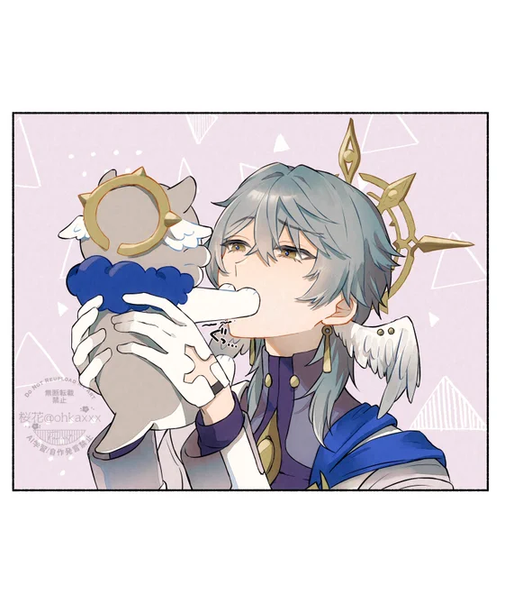 ワーヴィックと拒否プリン🍮 