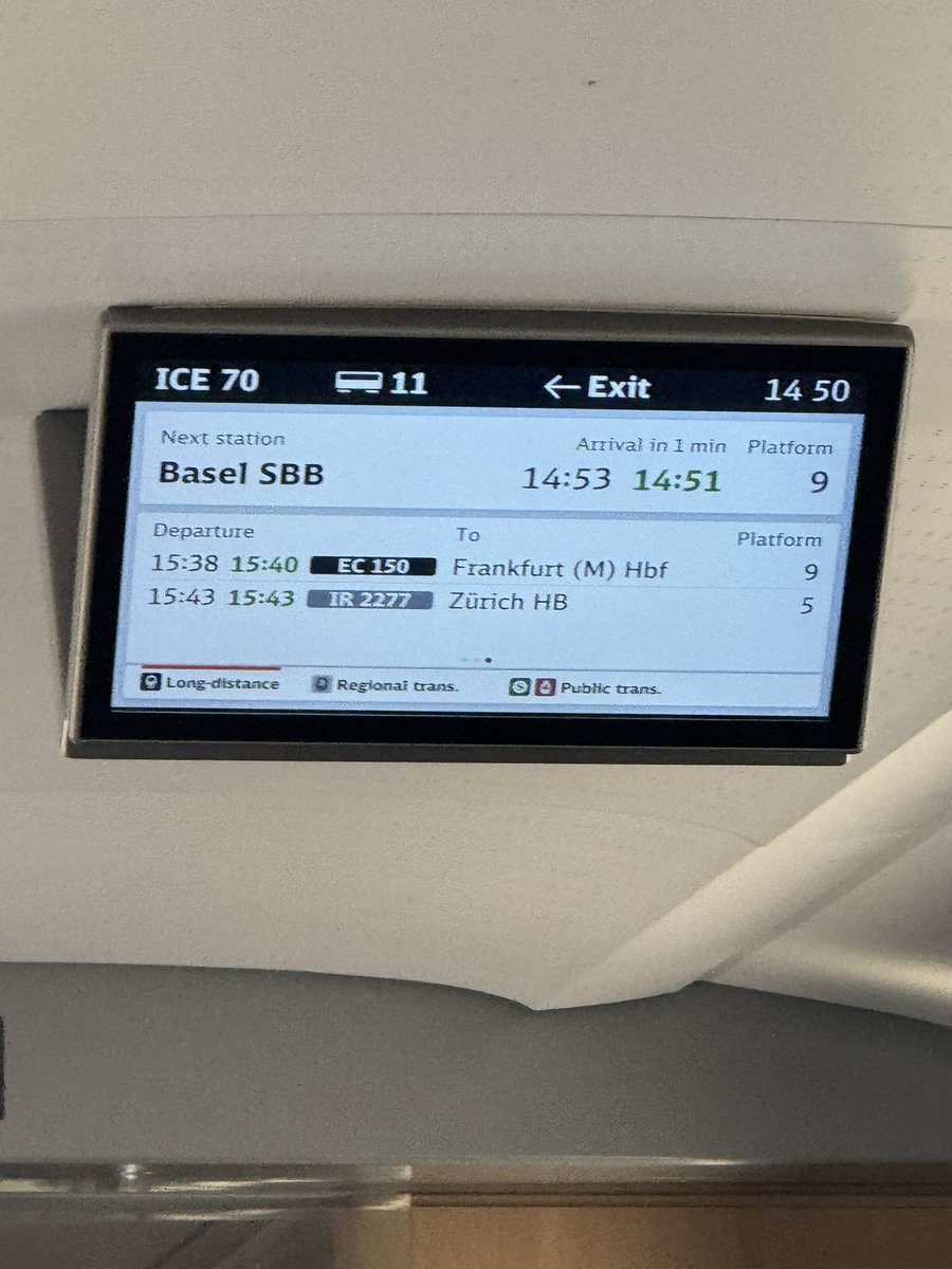 Wenn die <a href="/DB_Bahn/">Deutsche Bahn Personenverkehr</a> zwei Minuten Vorsprung hat, merkst du das du in der Schweiz unterwegs bist 😉