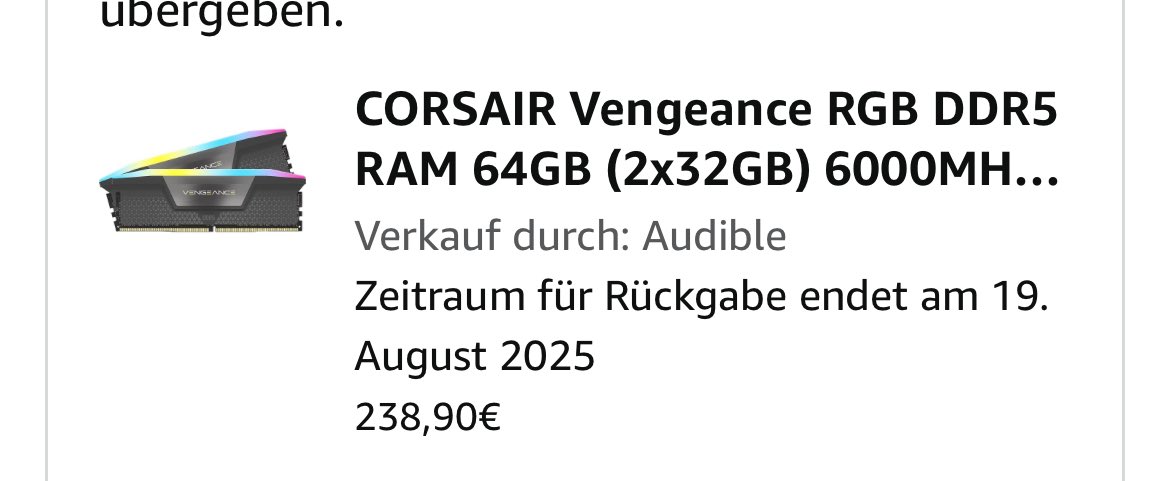 Sometimes I am Lucky. 
Bought few Month ago 2x32gb ddr5 for 240euros😎.