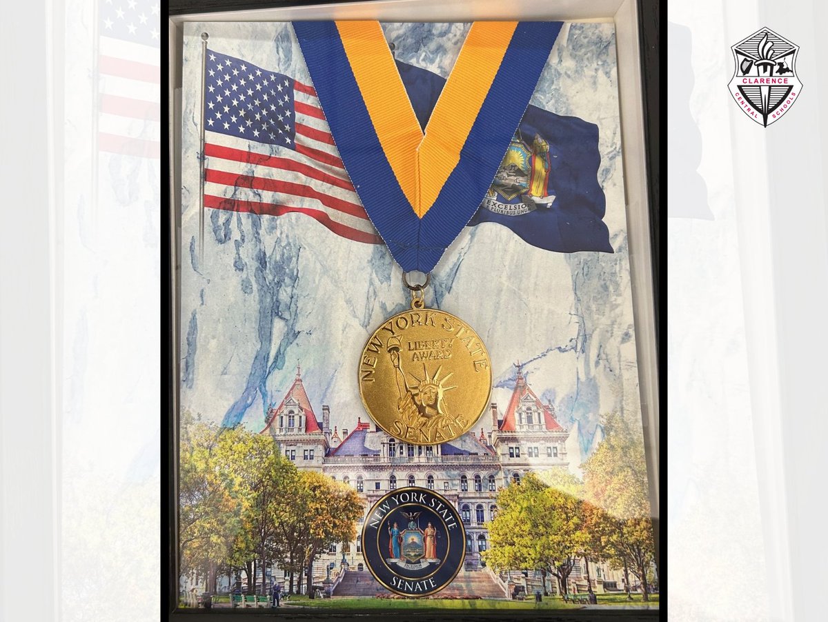 ClarenceCsd's tweet image. Congrats to @CHS_Devils senior Brody Kaufman, who received a New York State Senate Liberty Medal by @senatorgallivan for a heroic rescue of a kayaker. The award is one of the highest civilian honors for a New York resident.  Read more: clarenceschools.org/p/~board/headl… #ClarenceProud