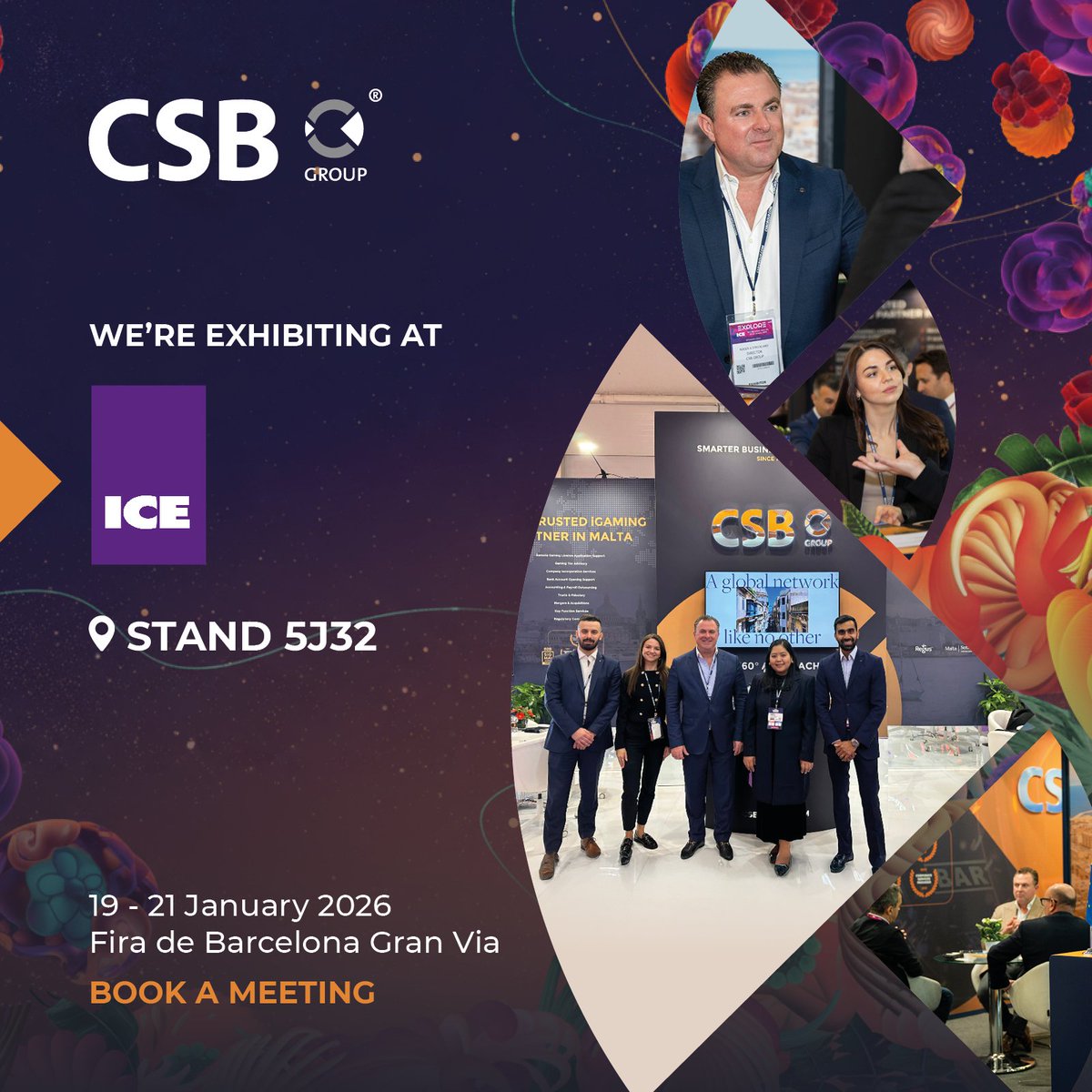 CSBGroup's tweet image. We’re thrilled to be exhibiting at ICE Barcelona! 🚀🎰

Join us on Stand 5J32, where our team, led by Director Roger A. Strickland Jr, will be meeting iGaming stakeholders and showcasing our 360° approach.

Book a meeting👉 csbgroup.com/events/csb-gro…

#ICEBarcelona #CSBGroup