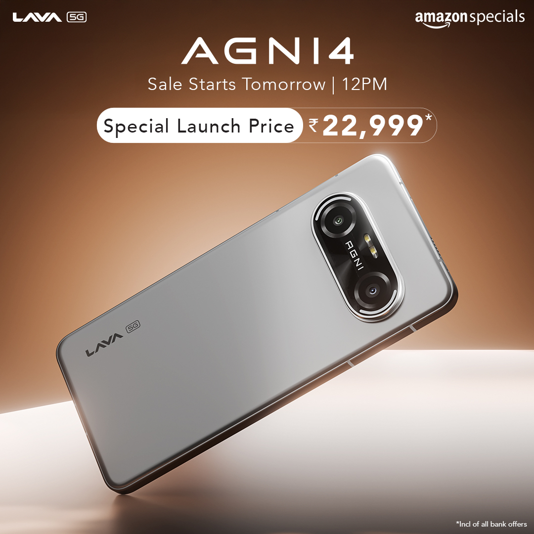 Introducing AGNI 4: Fire For More

Sale Starts 25th Nov | 12PM
Special Launch Price: ₹22,999*
Only on Amazon: amzn.to/4p048PR

✅ Stunning design with aluminium alloy frame.
✅ MediaTek Dimensity 8350 Processor
✅ Vayu AI with Expert AI Agents

*Incl. of bank offer