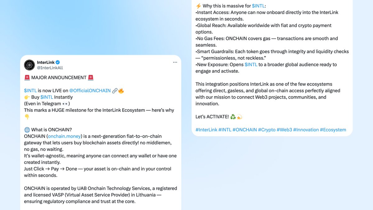 OfficialONCHAIN's tweet image. Appreciate the love from across the ecosystem 🙏

Seeing projects use ONCHAIN® to bring confidence and simplicity to on-chain buying never gets old.

@doge_eth_gov @RecTimeOficial @InterLinkAll