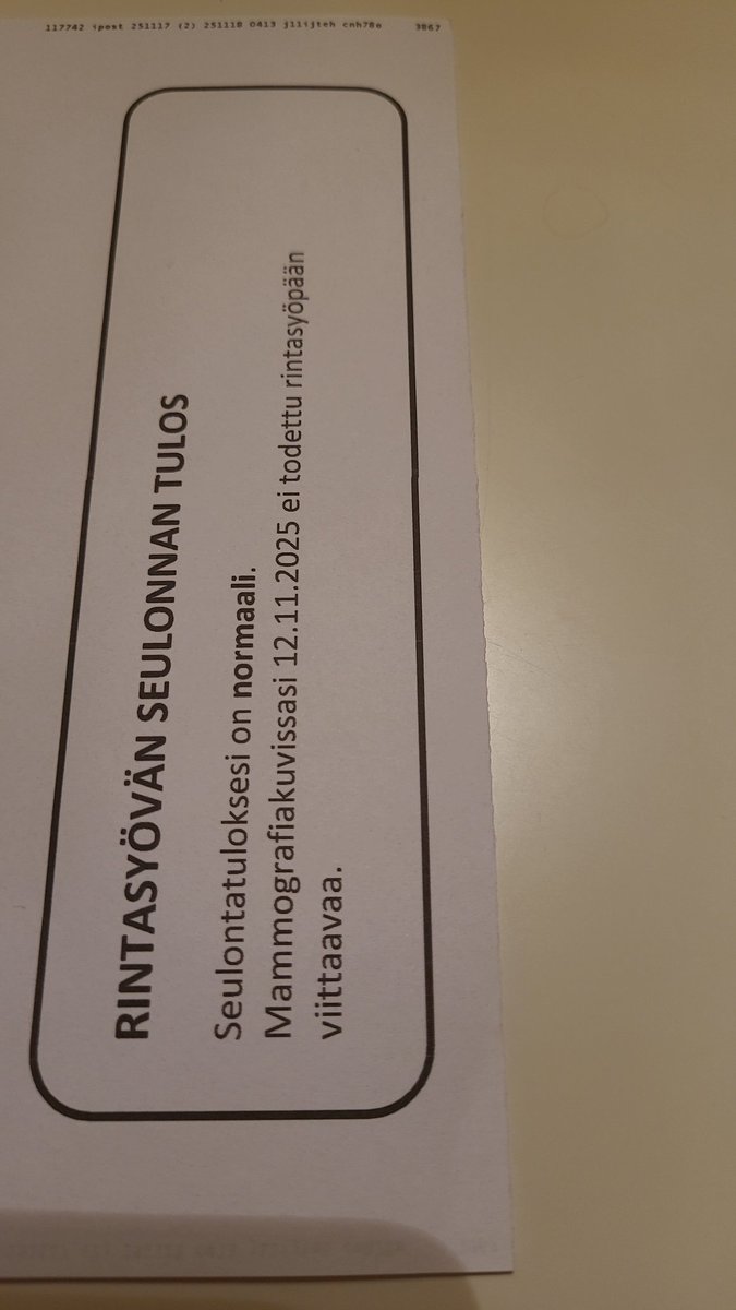 Tissit on ainakin kunnossa 🥳