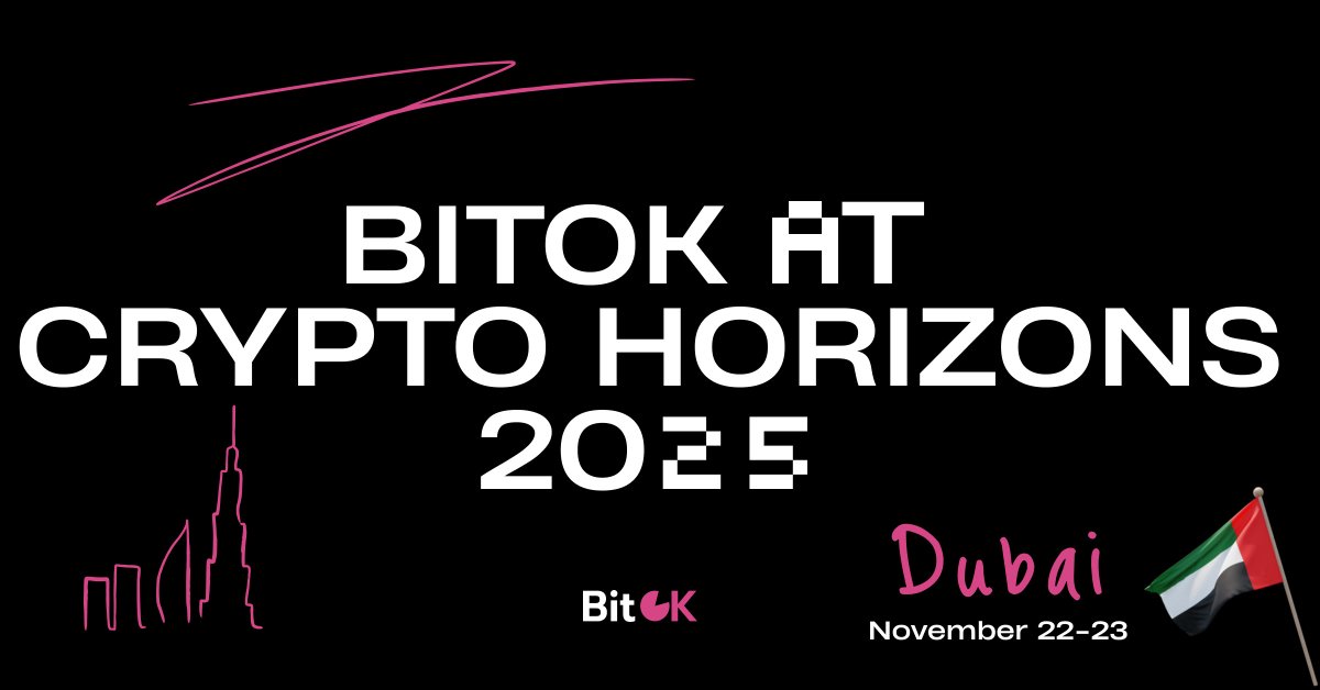 🇦🇪 BitOK took part in Crypto Horizons 2025 in Dubai this weekend

Key signals for the industry highlighted during the event

➤ crypto payments are gaining real adoption;
➤ NFT and metaverse use cases are shifting from hype to utility;
➤ regulation pressure is rising which