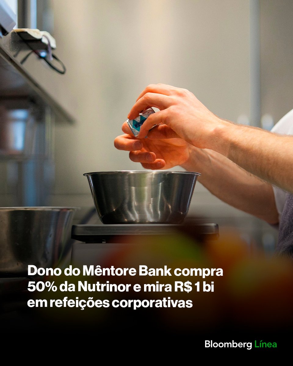BloombergLineaB's tweet image. Dono do Mêntore Bank compra 50% da Nutrinor e mira R$ 1 bi em refeições corporativas. Saiba mais: bit.ly/4abNJDj

#negócios #Brasil #refeição