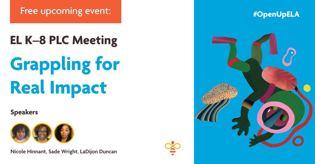 openupresources's tweet image. Tonight&apos;s #OpenUpELA PLC is all about Grappling for Real Impact!

Join our community coaches as they talk about what real grappling looks like in the classroom &amp;amp; how it helps students think deeply and stay engaged.

Come ready to learn and share insights! bit.ly/43rF2Ri
