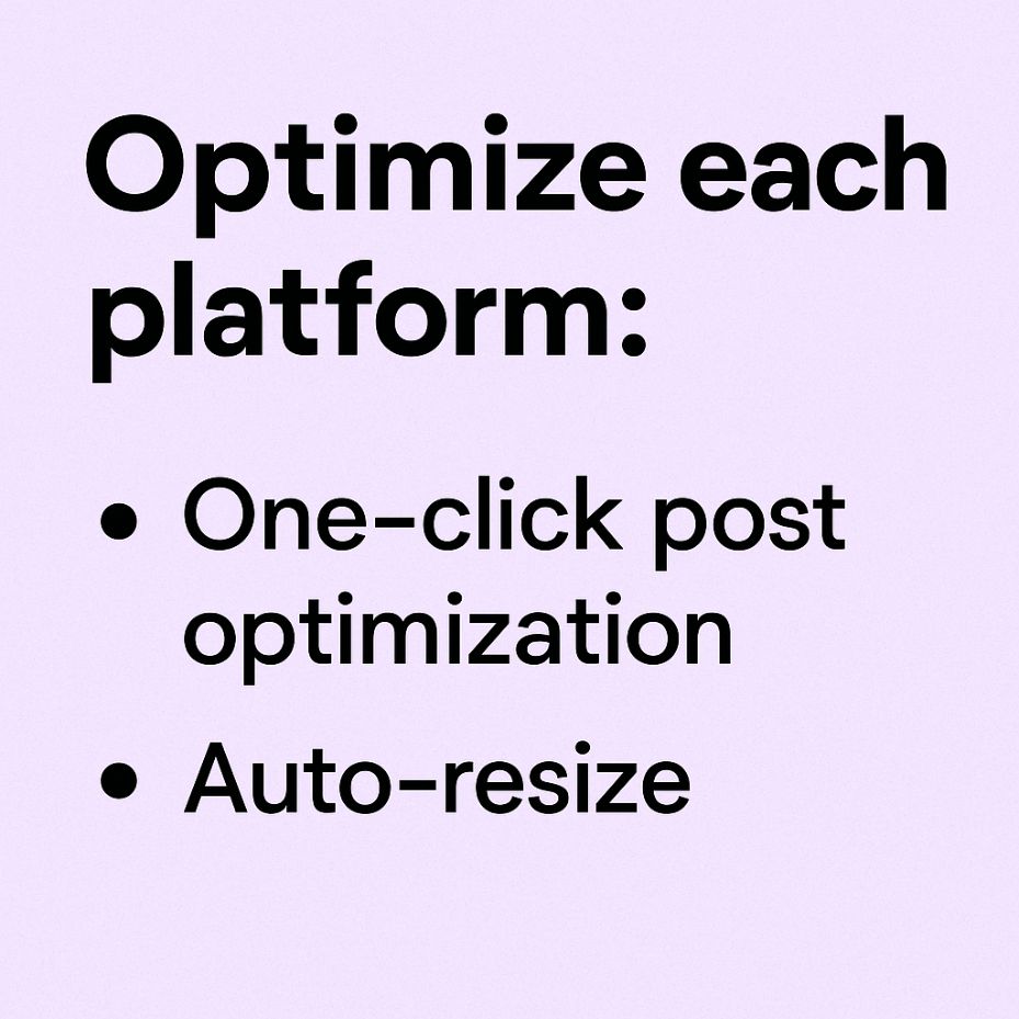socialrails's tweet image. Optimize each platform: one-click post optimization, auto-resize

Check it for yourself on: socialrails.com
