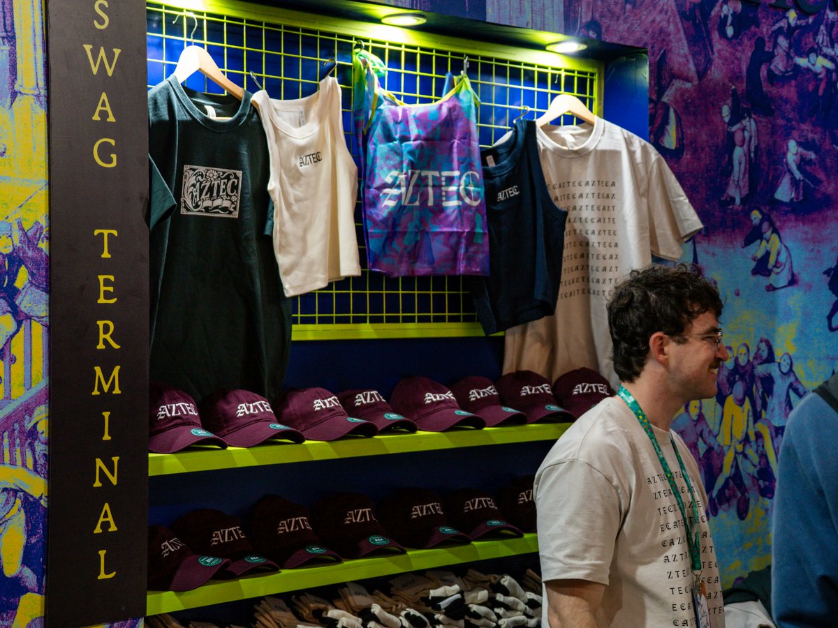 aztecnetwork's tweet photo. Buenos Aires, thanks for having us.

We promised privacy-pilled content, mucho swag, Aztec alpha, and @Zac_Aztec in the whitepaper jacket.

Ok we didn't promise the last part but he showed up anyways. https://t.co/KVHWvjzt5g