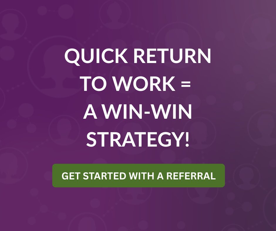 reemployability's tweet image. Helping injured workers get back to work quickly benefits EVERYONE!
✔ Faster recovery
✔ Lower costs
✔ Happier teams
Focus on capabilities, not limitations.
#WorkersComp #ReturnToWork #EmployeeCare