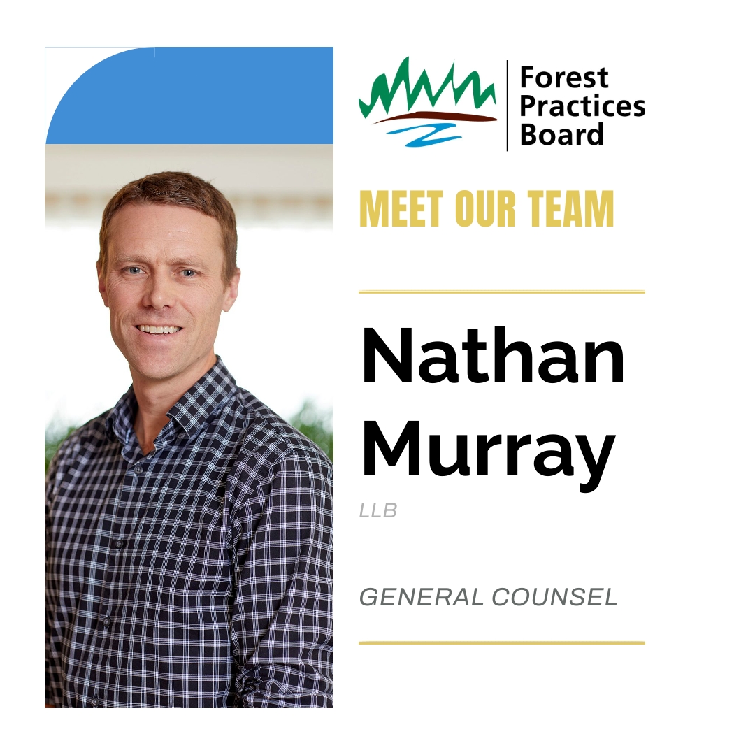 #MeetUsMondays - 👋Meet Nathan Murray, FPB's General Counsel. Nathan worked at the Ministry of Forests as a legal support for ministry representatives before joining our team.

Learn more about Nathan and the rest of our team at bcfpb.ca/board/our-team/
