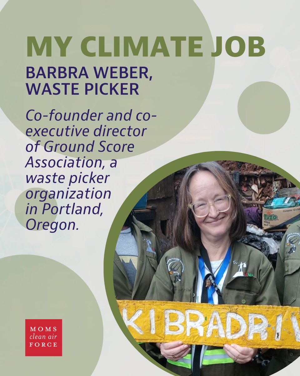 CleanAirMoms's tweet image. Waste pickers in every country are on the front lines of #PlasticPollution - and we have a LOT of plastic. There’s a finite amount that has been recycled. Waste pickers have recycled over 60% of that. Barbra Weber is at the forefront of this vital work.  
Read more about Barbra's