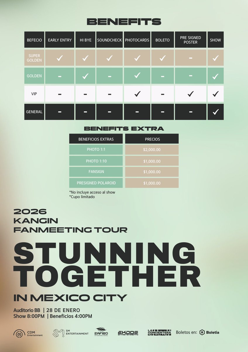¡México, hagamos una segunda parte! ✌️
¿Te perdiste a KANGIN la última vez? ¿O simplemente quieres verlo de nuevo? ¡Entonces esta es tu oportunidad!

KANGIN regresa a Ciudad de México para otro fanmeeting especial. ¡Aparta la fecha y nos vemos pronto! 🫶

🩶 2026 KANGIN