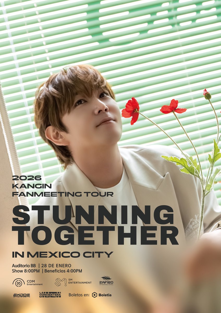 cdmentph's tweet photo. ¡México, hagamos una segunda parte! ✌️
¿Te perdiste a KANGIN la última vez? ¿O simplemente quieres verlo de nuevo? ¡Entonces esta es tu oportunidad!

KANGIN regresa a Ciudad de México para otro fanmeeting especial. ¡Aparta la fecha y nos vemos pronto! 🫶

🩶 2026 KANGIN FANMEETING TOUR: STUNNING TOGETHER EN CIUDAD DE MÉXICO
🗓️ 28 DE ENERO DE 2026 | 8 PM
📍 AUDITORIO BB

Entradas disponibles el 28 de noviembre de 2025, 10 AM, a través de https://t.co/97FWJS5JYt 🎟️

#KANGIN #KANGIN_CDMX
#2026KANGINFANMEETING
#2026_KANGIN_STUNNINGTOGETHER_IN_MEXICOCITY