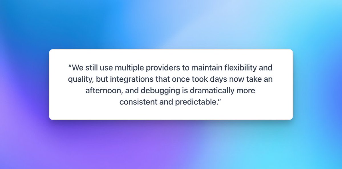 helicone_ai's tweet image. @DeepAI cut costs by 65% while increasing their model count 10x with Helicone

Their fav features:
- Instant Slack alerts for errors
- Adding new models with a single string
- Single dashboard for everything
- Standardizing routing with a single API key

helicone.ai/customers/deep…