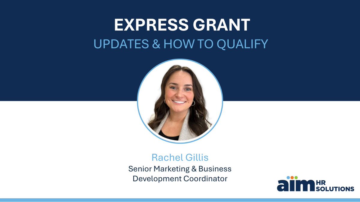 aimhrsolutions's tweet image. Watch our step-by-step tutorial to utilizing your 2025 Express Grant funds. Don&apos;t miss out on $15,000 in training funds: loom.ly/gf-nUlI

#ExpressGrant #WorkforceTrainingFund #MassachusettsEmployers #AIMHRSolutions #HRCommunity #TrainingAndDevelopment