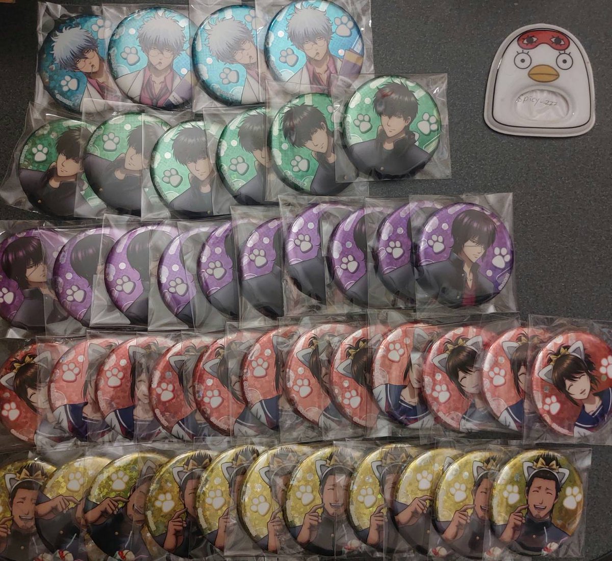 銀魂 3年Z組銀八先生 ナンジャタウン 缶バッジ 交換 譲渡 買取 求 沖田