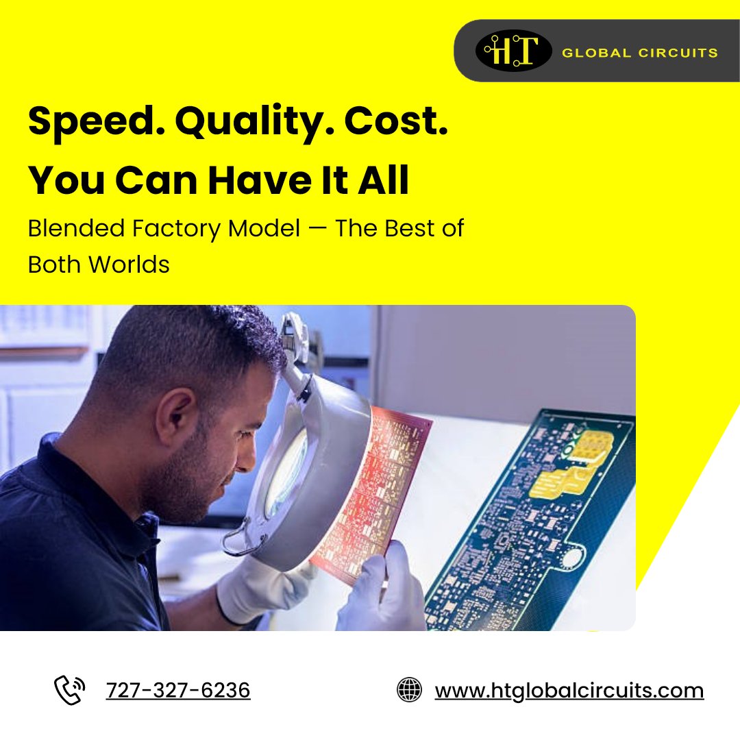 HTGlobalCircuit's tweet image. Tired of choosing between speed, quality or cost for your PCBs?

Our Blended Factory Model delivers all three:

Fast-turn U.S. prototypes
· Cost-efficient global production
· Consistent engineering quality
Learn more: htglobalcircuits.com/company-values…
#HTGlobalCircuits #Vision #Mission