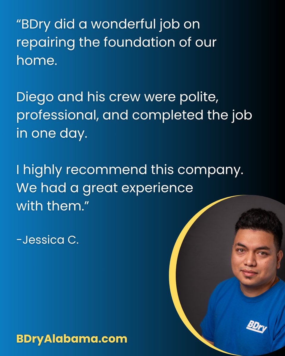 BDry Alabama - Waterproofing & Foundation Repair tweet media